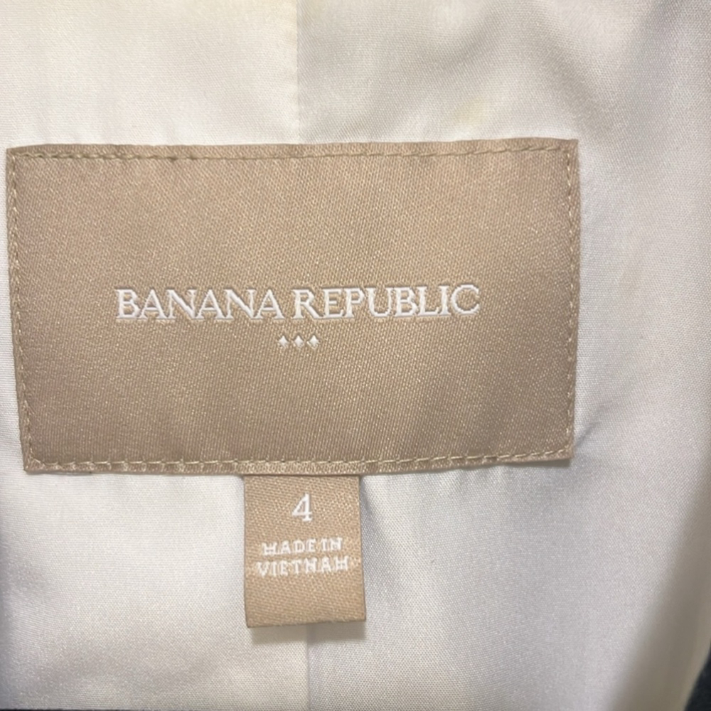 Banana Republic Used Blue Striped Blazer - Picture 2 of 4